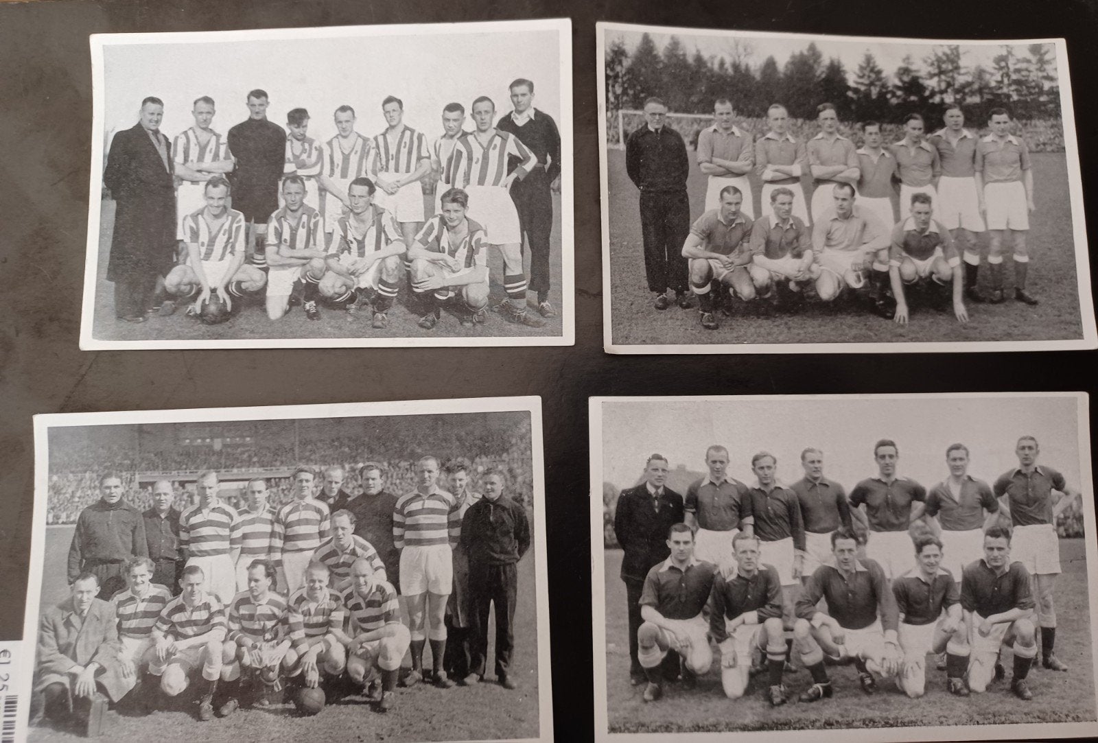 4 x kampioenselftal foto 1949 / 1950 Goal / Leo Pagano, Ophalen, 1940 tot 1960, Gebruikt