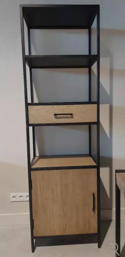 boekenkast Luna Tower Living 60 cm, Ophalen, Met deur(en), Nieuw, 50 tot 100 cm