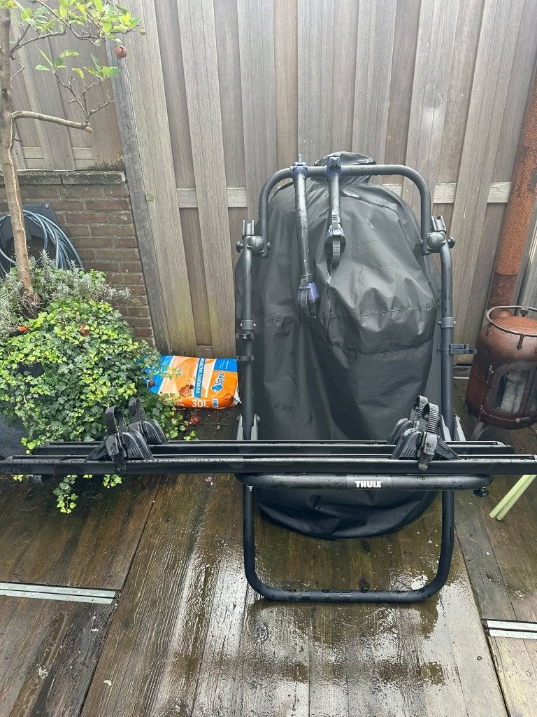 thule elite xt, Auto diversen, Ophalen, 2 fietsen, Zo goed als nieuw, Achterklepdrager