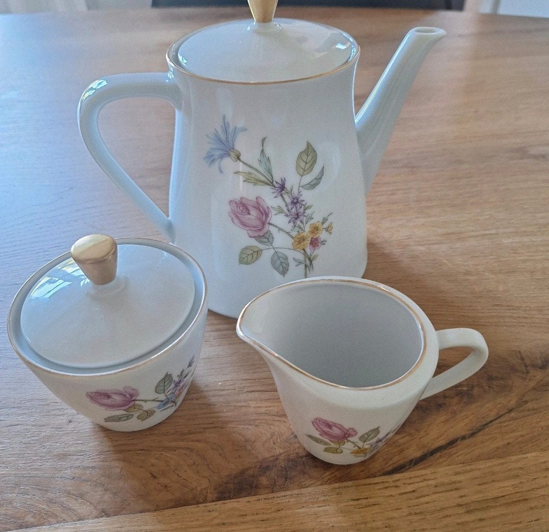 Theepot, suikerpot,roomkan Seltmann Weiden, zgan, Antiek en Kunst, Antiek | Servies compleet, Ophalen of Verzenden