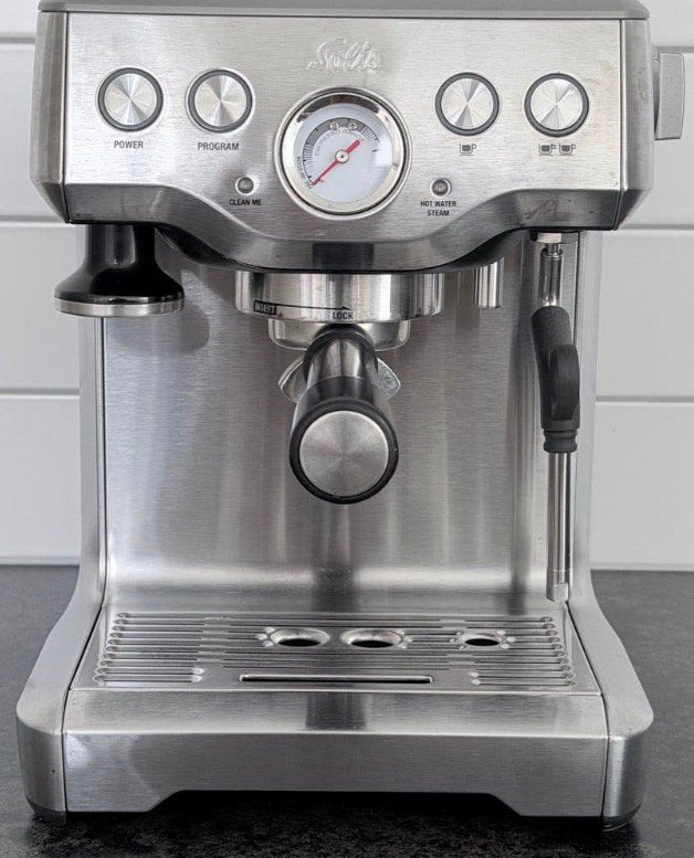 Solis 117  Espressomachine rvs, Ophalen, Afneembaar waterreservoir, Espresso apparaat, Koffiebonen