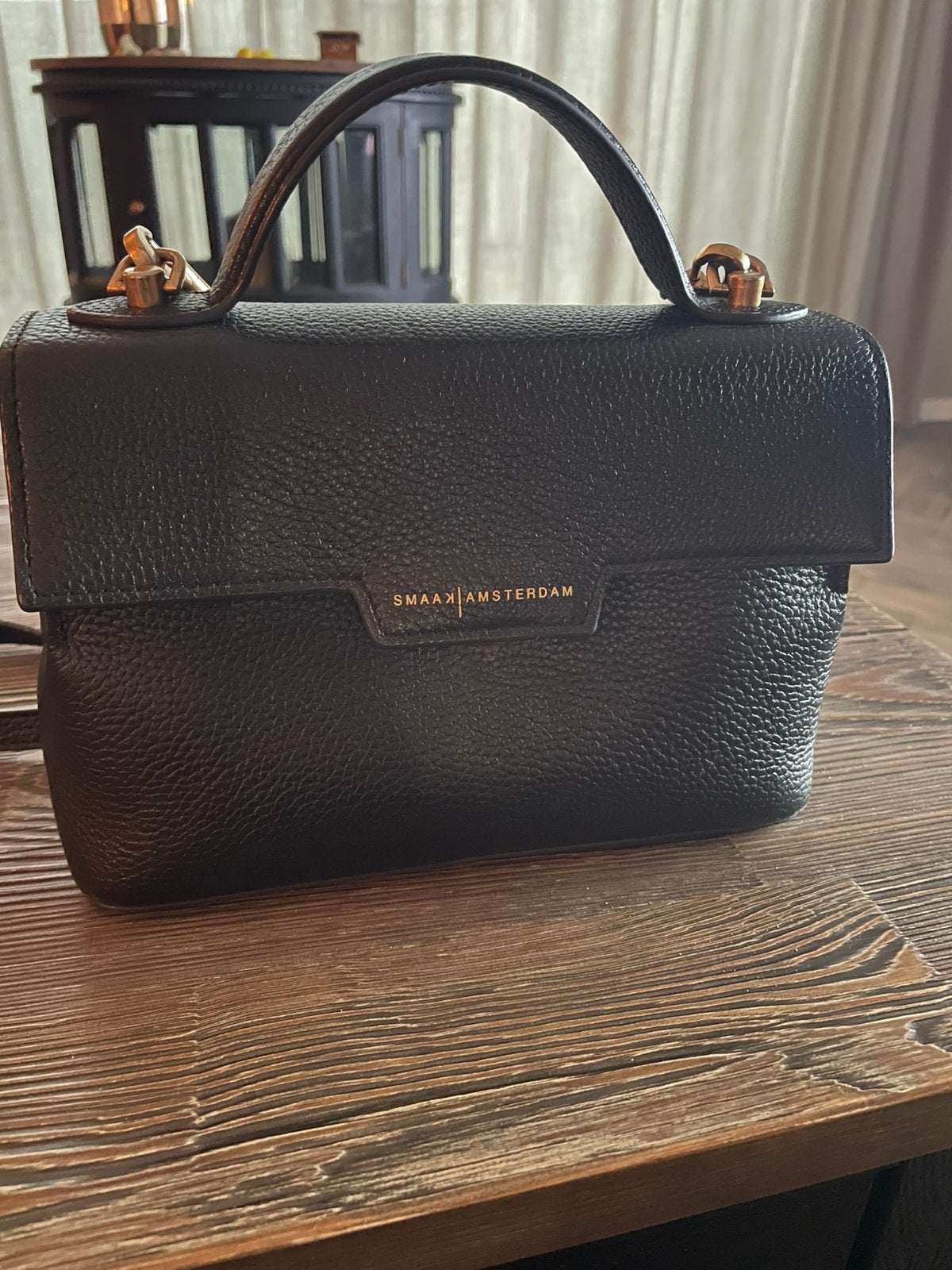 Dames schouder tas zwart, Ophalen, Gebruikt, Zwart, Schoudertasje