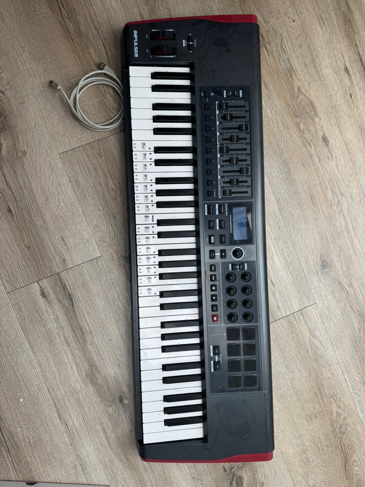 Novation MIDI keyboard impulse 61, Muziek en Instrumenten, Ophalen, Zo goed als nieuw, 61 toetsen, Overige merken