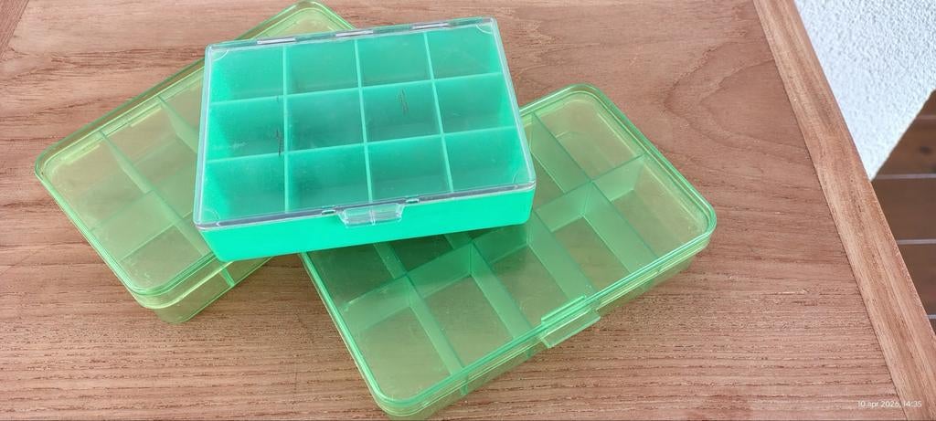 3x vintage kunstaas doosjes, Ophalen of Verzenden, Zo goed als nieuw, Overige typen