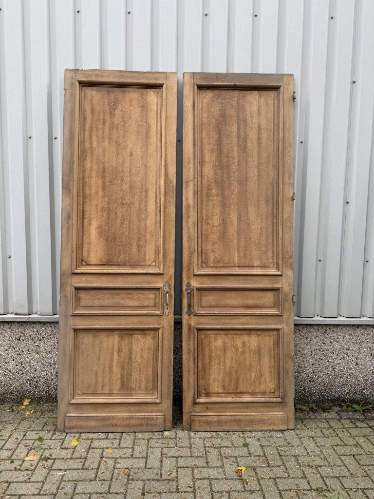 Unieke antieke massieve eiken deuren 89,5 x 285, La belle porte, Jurgen.hoogenboezem@gmail.com, 80 tot 100 cm, 215 cm of meer