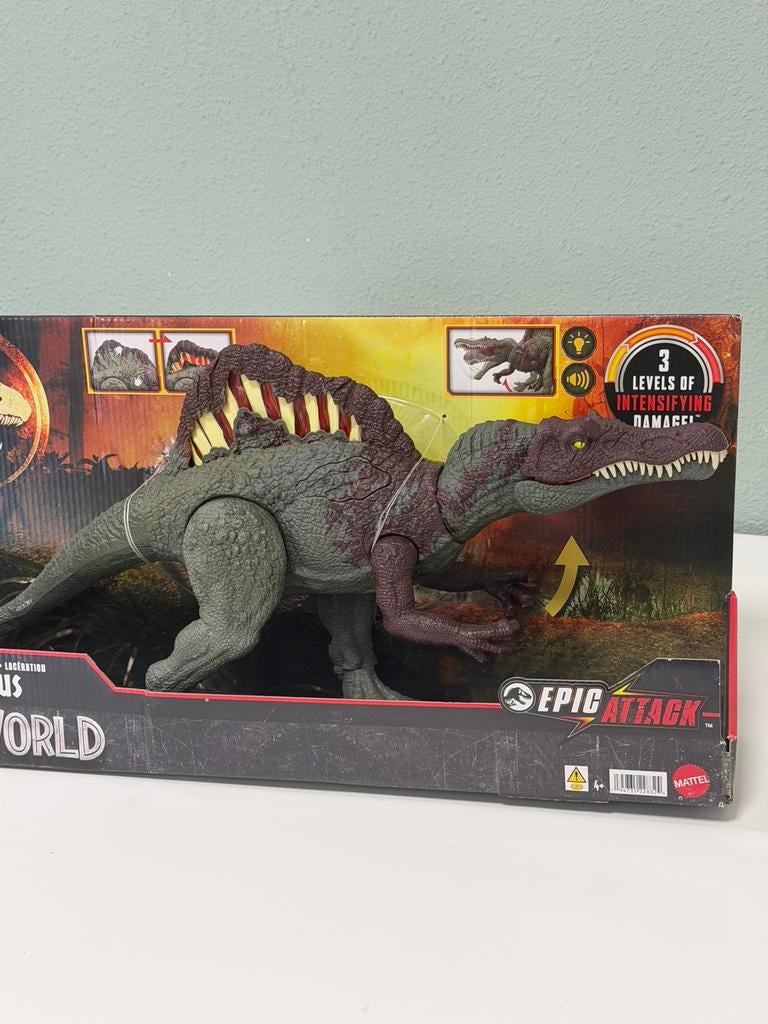 Jurassic World Park Spinosaurus Epic Attack - Nieuw Zeldzaam, Actiefiguur of Pop, Nieuw, Ophalen of Verzenden, H