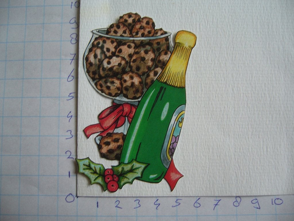 nr. 632 - uitgeknipt 3d plaatje kerst, Ophalen of Verzenden, Nieuw, Kerst, Knipvel