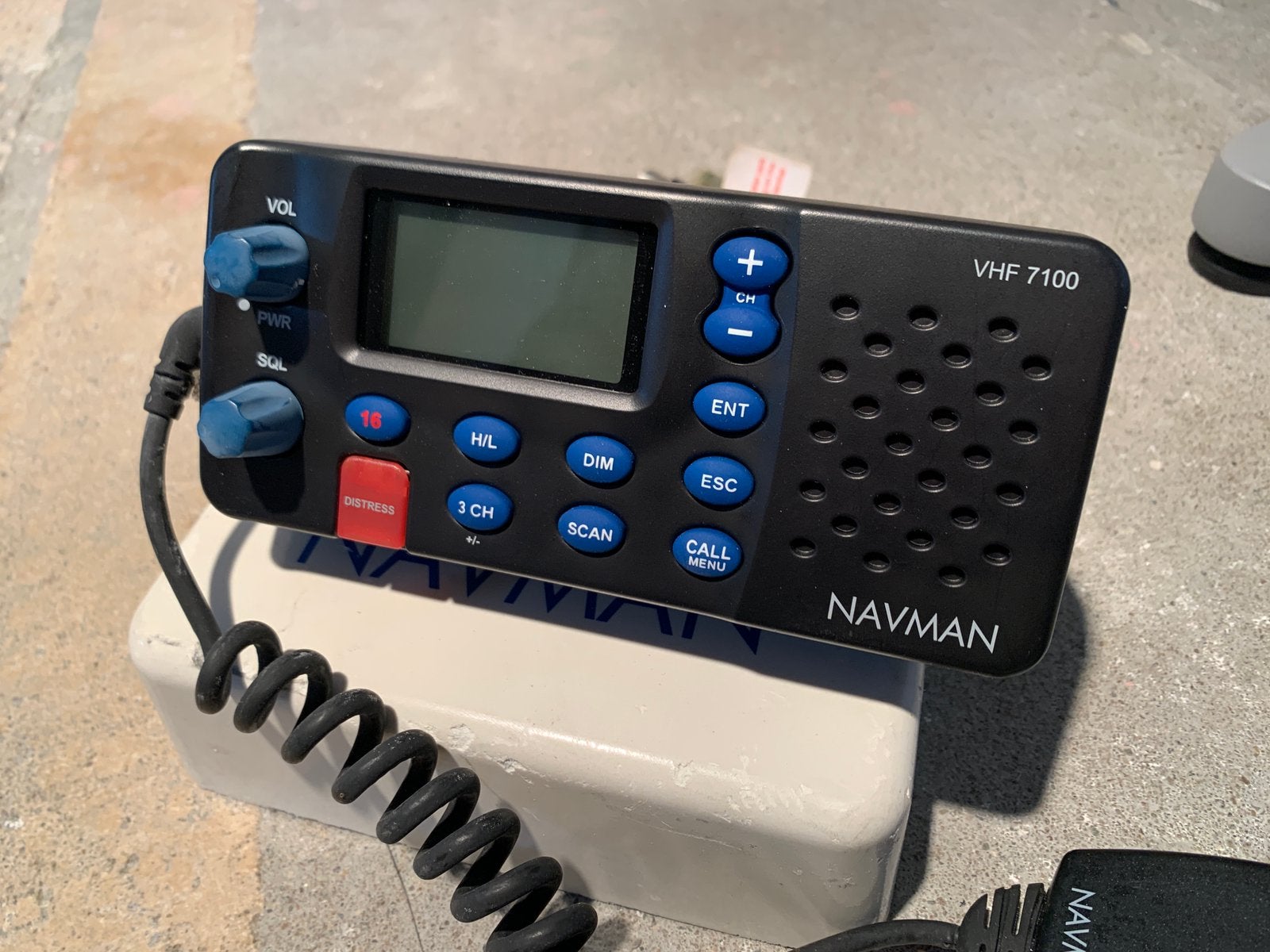 Navman VHF7100 marifoon, Watersport en Boten, Ophalen of Verzenden, Gebruikt, Communicatie