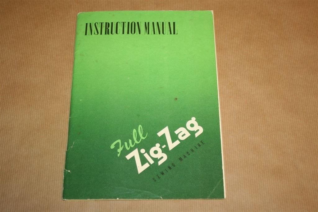 Full Zig-Zag Sewing Machine. Instruction Manual., Ophalen of Verzenden, Gelezen, Overige onderwerpen