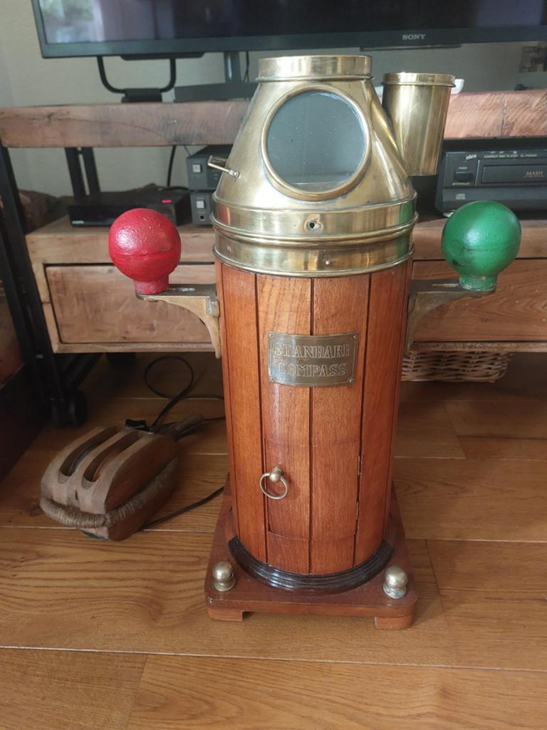 Scheepskompas bergen nautik norway standard compass 60cm, Verzamelen, Scheepvaart, Gebruikt, Overige typen, Motorboot of Zeilboot