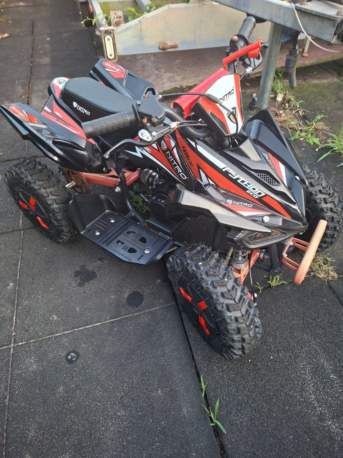 Nitro Python Eco 49cc Kinderquad nieuw blok - Zwart/Rood, Fietsen en Brommers, Minibikes, Midibikes en Pitbikes, Ophalen, Overige typen