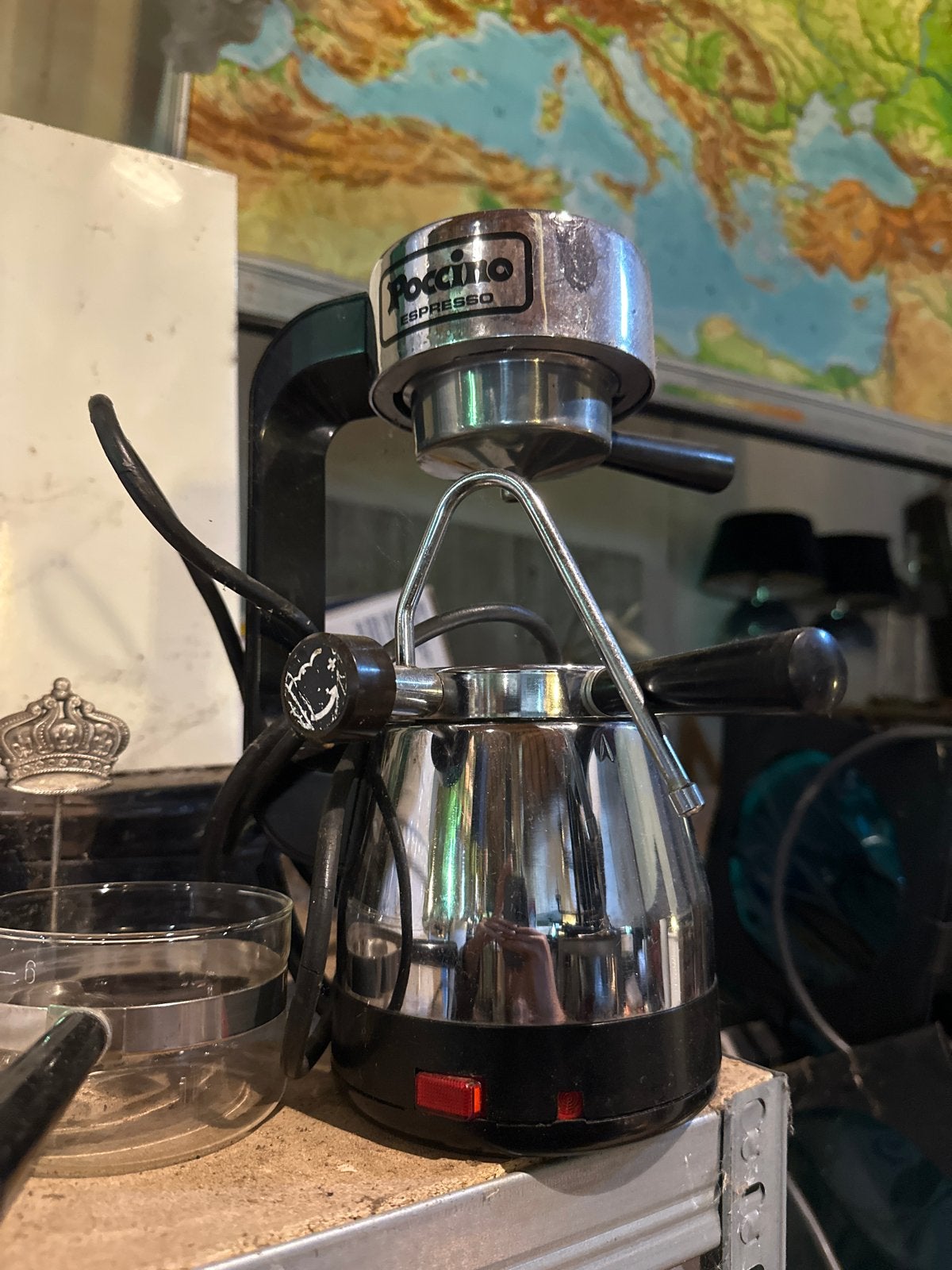 Poccino Espresso Machine - Werkend Oudje, Witgoed en Apparatuur, Koffiezetapparaten, Gebruikt, P, Espresso apparaat, P
