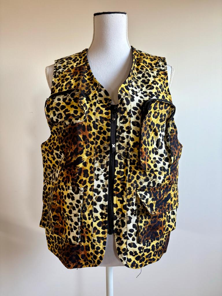 Bodywarmer Collusion panter, Ophalen of Verzenden, Zo goed als nieuw, Maat 34 (XS) of kleiner, Zwart
