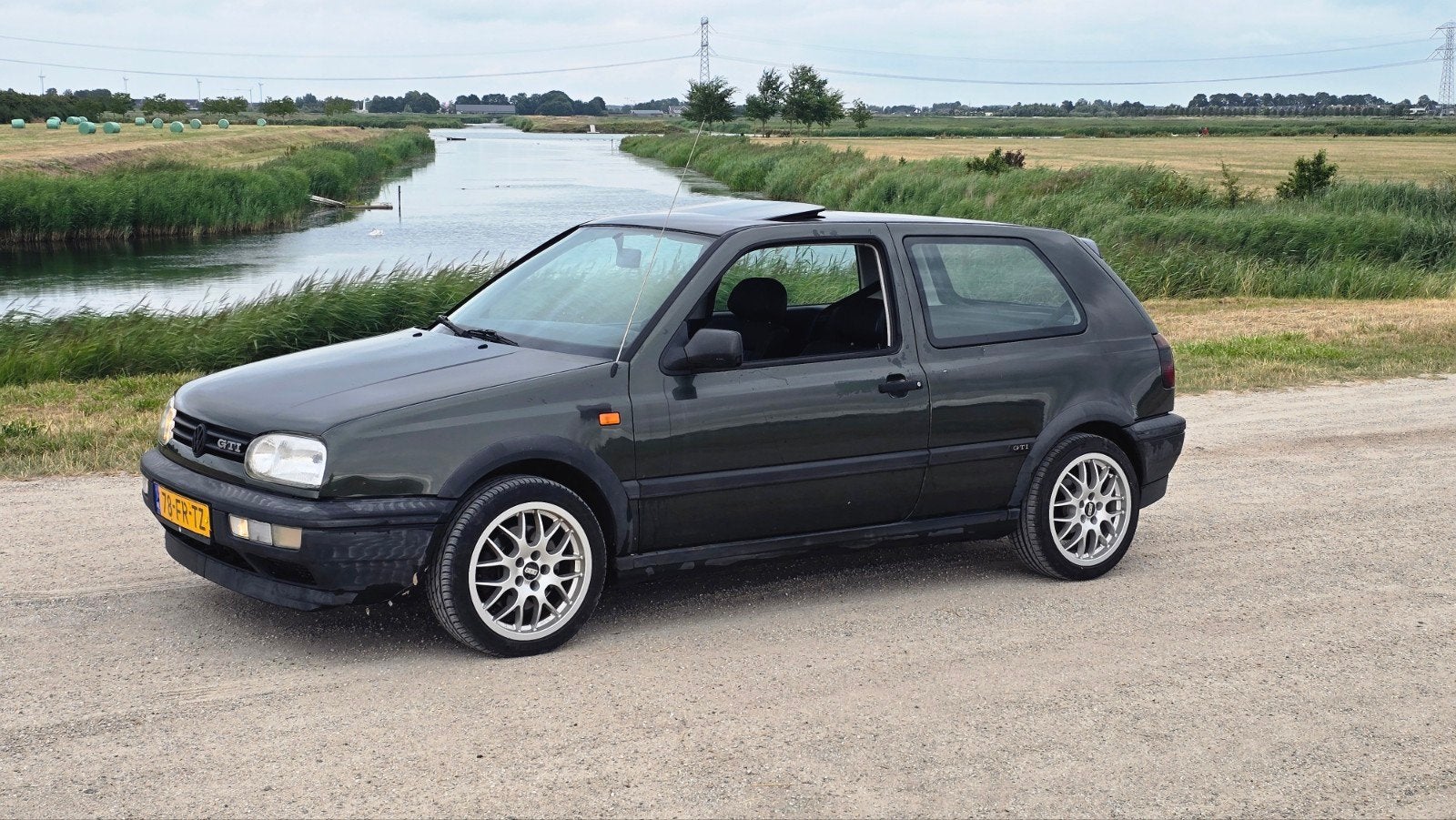 Volkswagen Golf 2.0 GTI 85KW E2 1994 Groen / Dakje / BBS /, Auto's, Voorwielaandrijving, Stof, 4 cilinders, 1984 cc