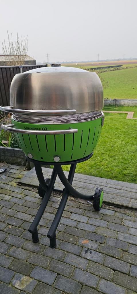 Lotusgrill XXL met rvs kap, Ophalen, Gebruikt, LotusGrill, Met accessoires