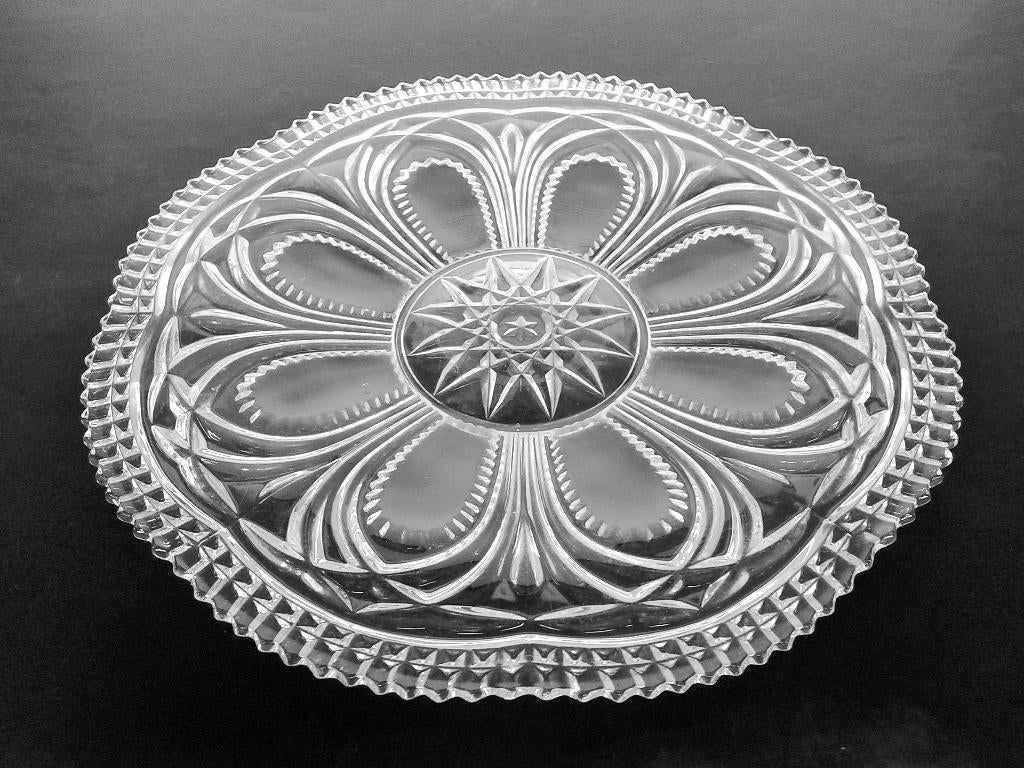 Schaal Oberglas Stölzle Art Deco Vintage 1950’s, Antiek en Kunst, Antiek | Glas en Kristal, Ophalen of Verzenden