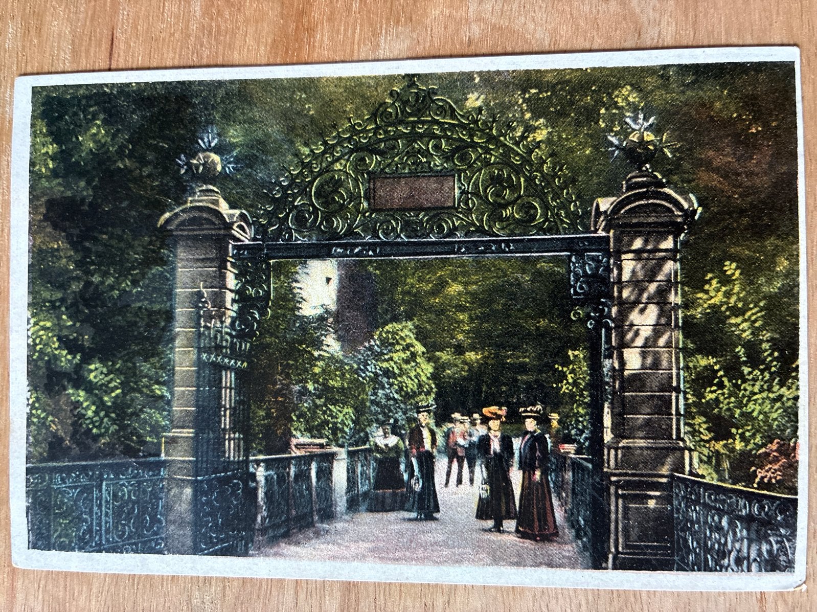 Oude Ansichtkaart Nijmegen - Brug naar het Valkhof (ongelope, Ophalen of Verzenden, Voor 1920, Ongelopen, Gelderland