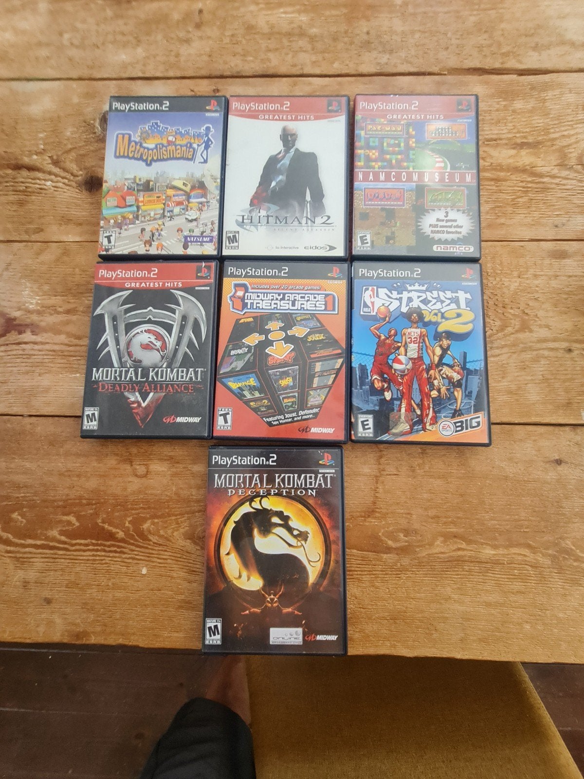 PS2 Games: 7 stuks, NTSC versies, Ophalen of Verzenden, Vechten, Vanaf 18 jaar
