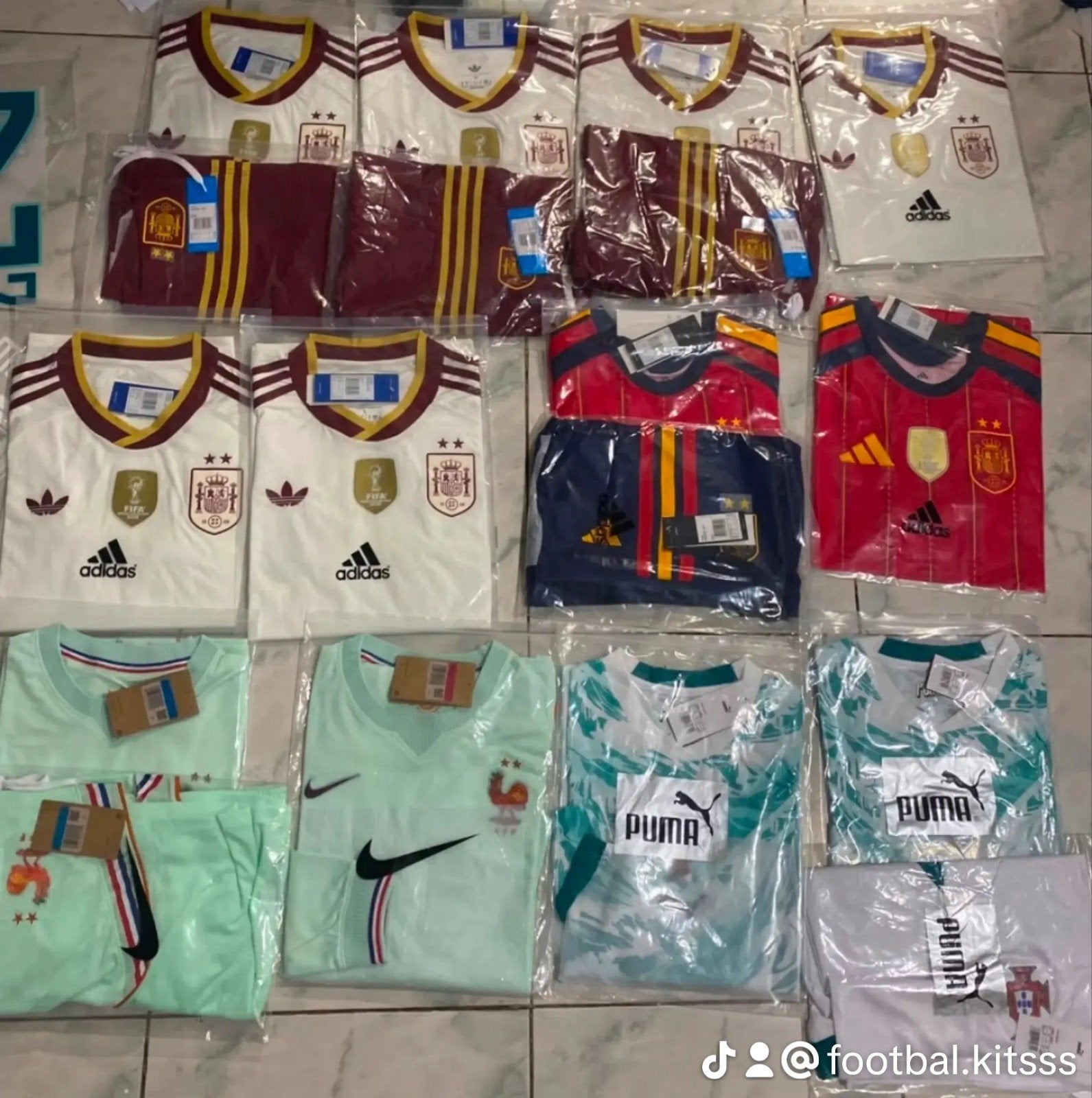 Voetbalshirts Spanje, Frankrijk,portugalPuma - Diverse maten, Meerkleurig, Nieuw, Overige maten, Ophalen of Verzenden