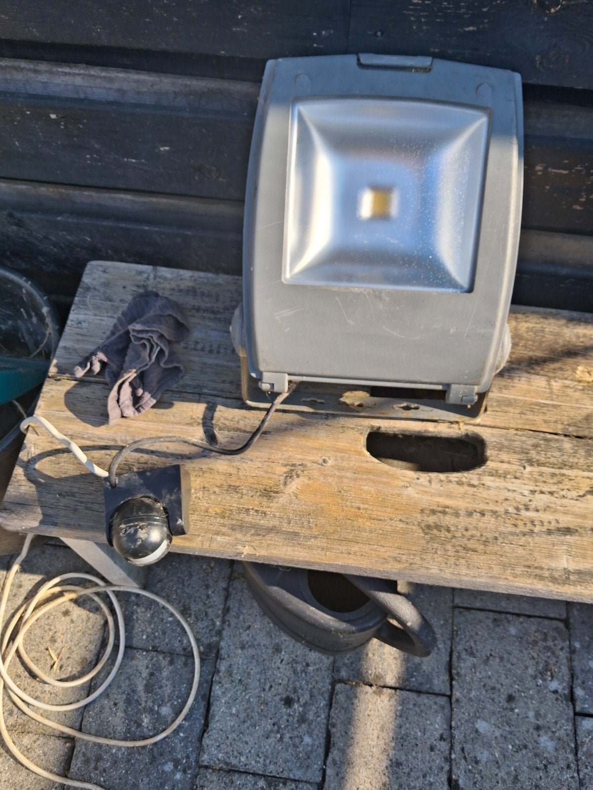 Grote buitenlamp met sensor, Ophalen of Verzenden, 500 watt of meer