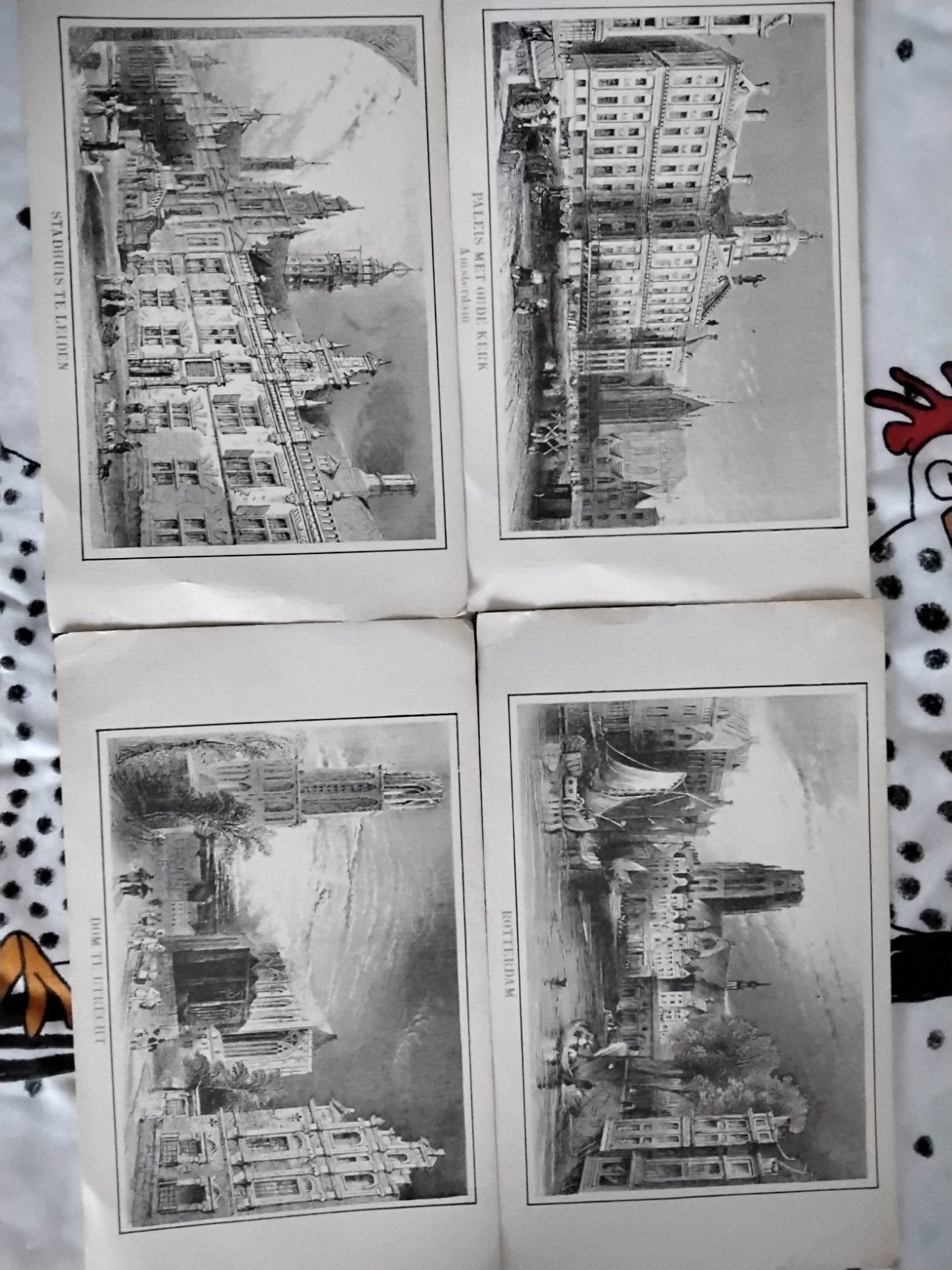Oude kaarten van Amsterdam,Rotterdam, Utrecht,Leiden, Ophalen of Verzenden, Voor 1940, Gebruikt, Overige onderwerpen
