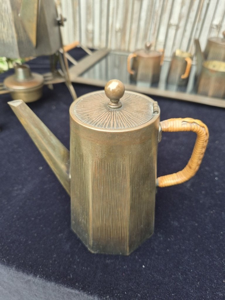 Foto 7 van Koffie- en Theeservies (7) - Carl Deffner Esslingen - Metaal