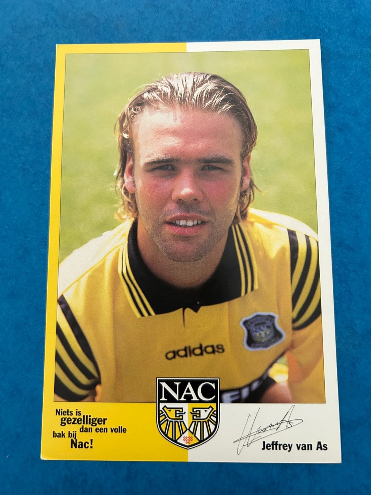 Jeffrey van As - N.A.C. - Spelerskaart, Verzenden, Zo goed als nieuw, NAC Breda, Spelerskaart