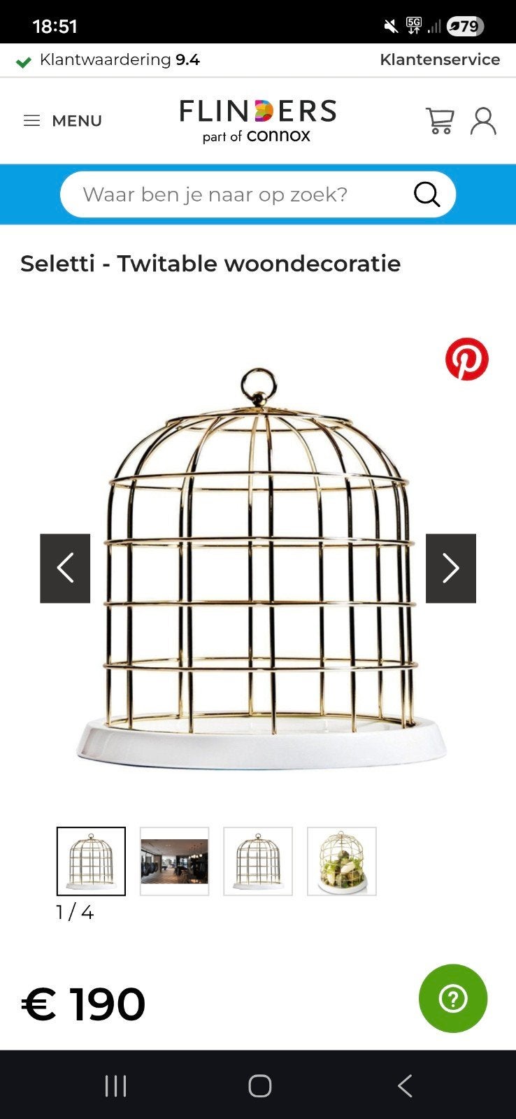 Seletti Twitable Woondecoratie - Alessandro Dubini Design, Ophalen