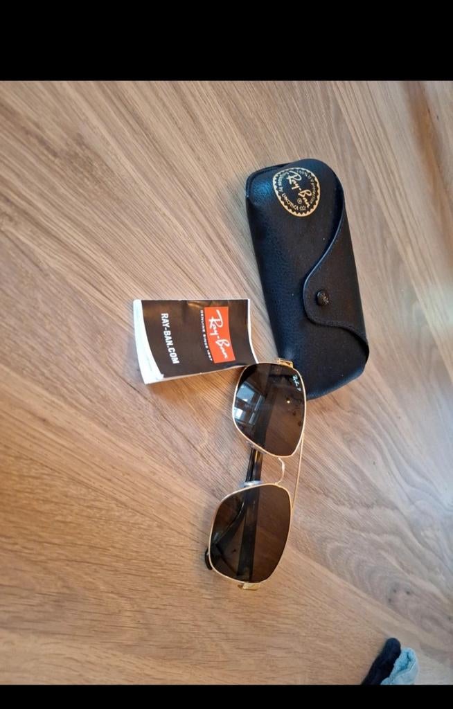 Ray-Ban Zonnebril - Weinig gedragen, gepolariseerd, Zonnebril, Bruin, Ophalen of Verzenden, Zo goed als nieuw