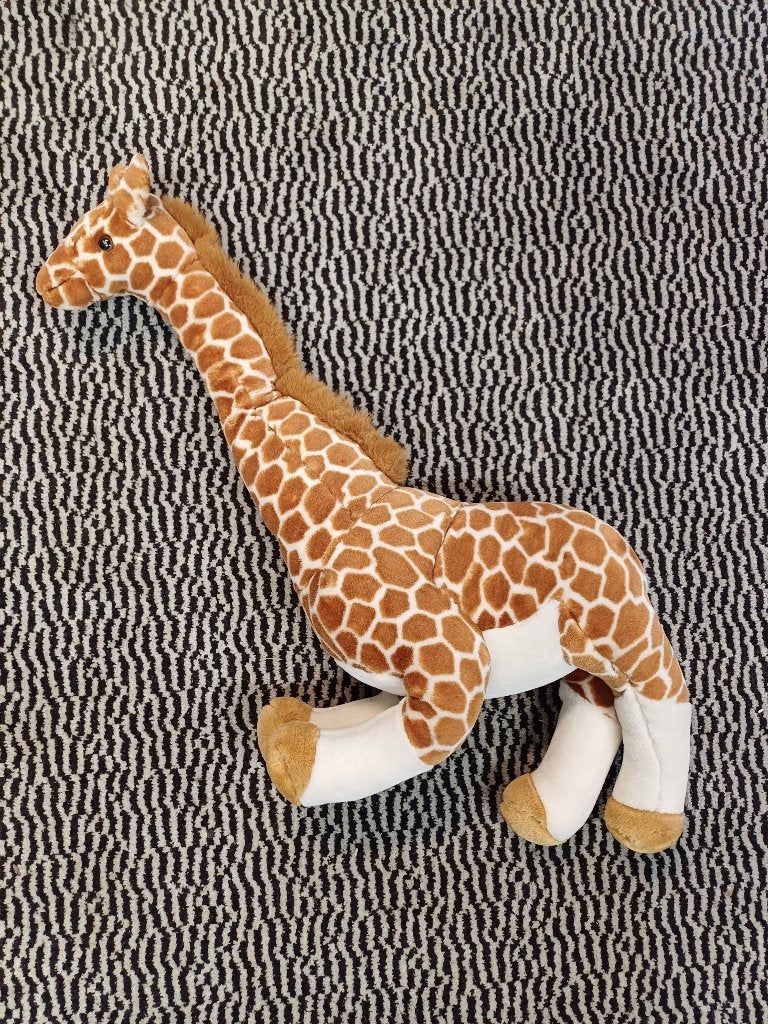 knuffel giraffe, Ophalen of Verzenden, Zo goed als nieuw, Giraf, Middelgroot (20 tot 80 cm)
