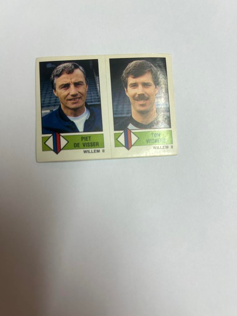 Panini Voetbal 87 Plaatjes Piet de Visser & Ton Verkerk, Ophalen of Verzenden, Zo goed als nieuw, Meerdere stickers