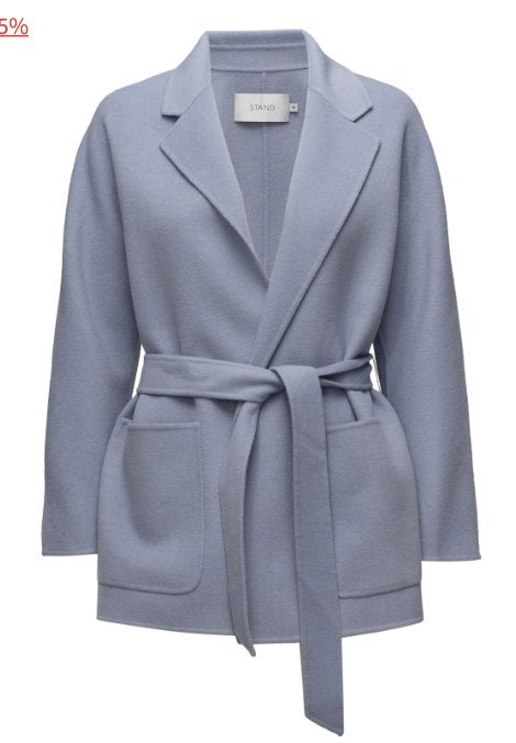 Reiss Austen lichtblauw wollen jas mantel manteljas maat 38, Maat 38/40 (M), Reiss, Blauw, Nieuw