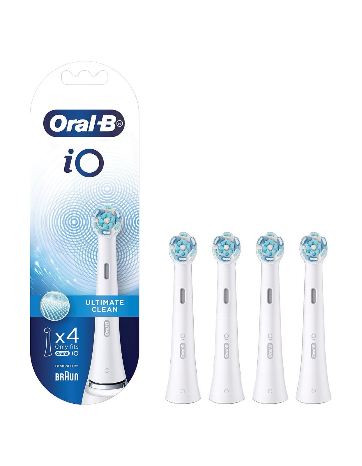 Oral-B iO Ultimate Clean Opzetborstels - 4 stuks |, Ophalen of Verzenden, Nieuw, Mondverzorging