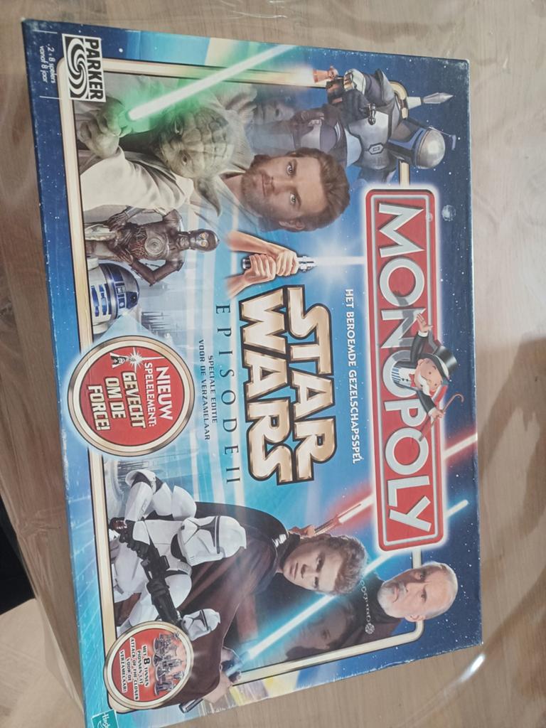Nieuw Monopoly Star Wars Episode II Bordspel!, Een of twee spelers, Ophalen, Nieuw, Parker