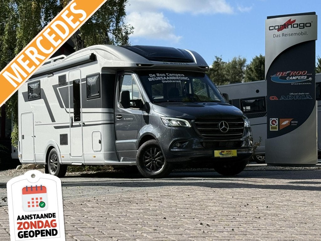 ZONDAG OPEN -Adria Coral Supreme 670 SL - Mercedes camper -, Automaat, Standaard zit, Adria Mobil, Airbags
