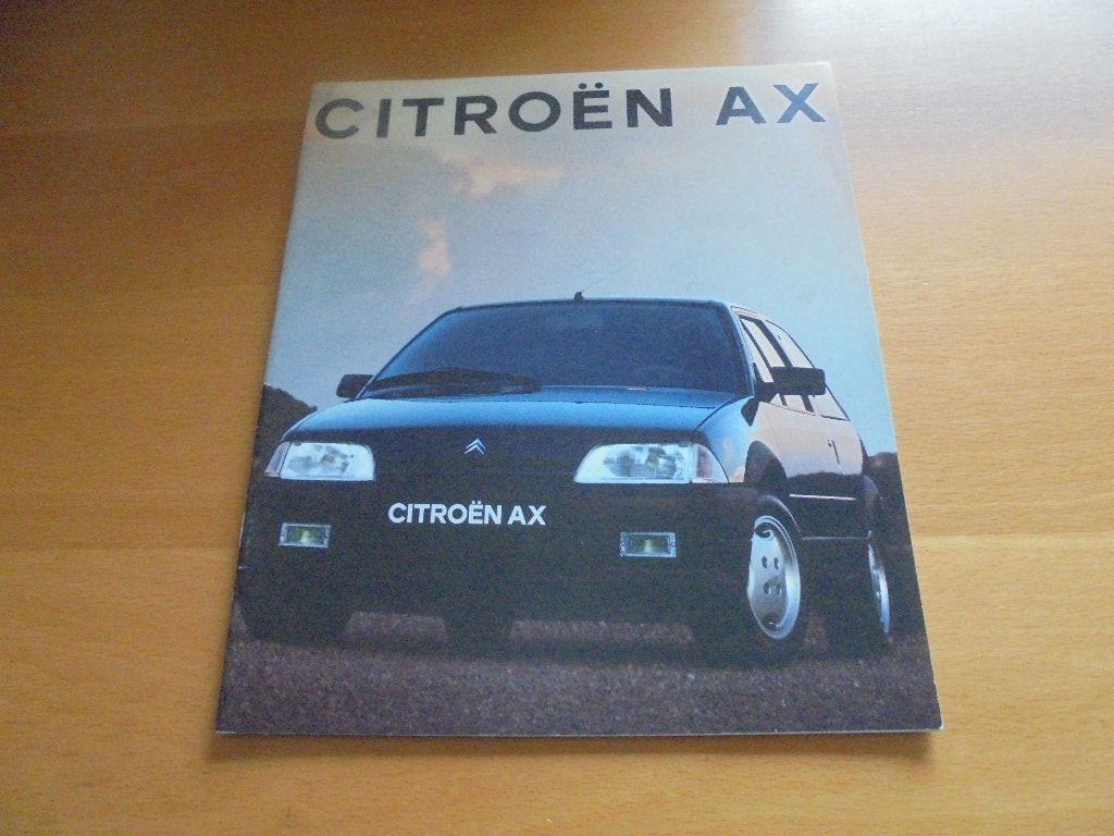 brochure Citroen AX  1992, Ophalen of Verzenden, Zo goed als nieuw, Citroën