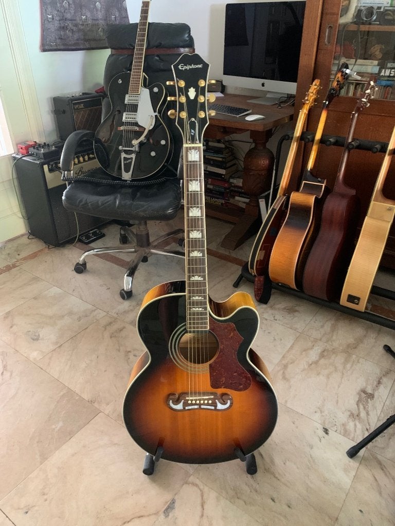 Epiphone EJ-200SCE/VS, Muziek en Instrumenten, Ophalen of Verzenden, Gebruikt, Western- of Steelstringgitaar, Met (piezo-)element