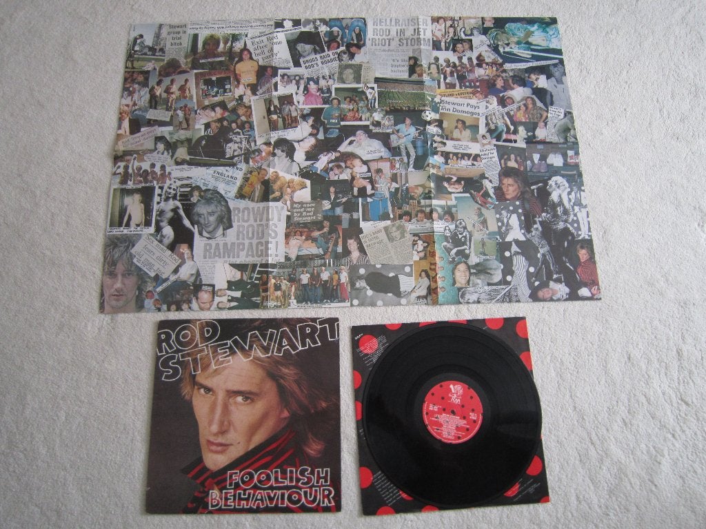 lp Rod Stewart ( met poster) – Foolish Behaviour, Ophalen of Verzenden, Gebruikt, 12 inch, Poprock