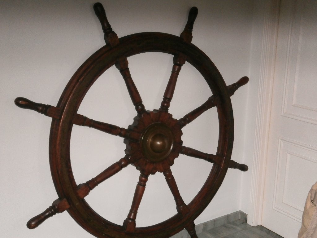 Stuurwiel schip 3-master, Ophalen, Gebruikt