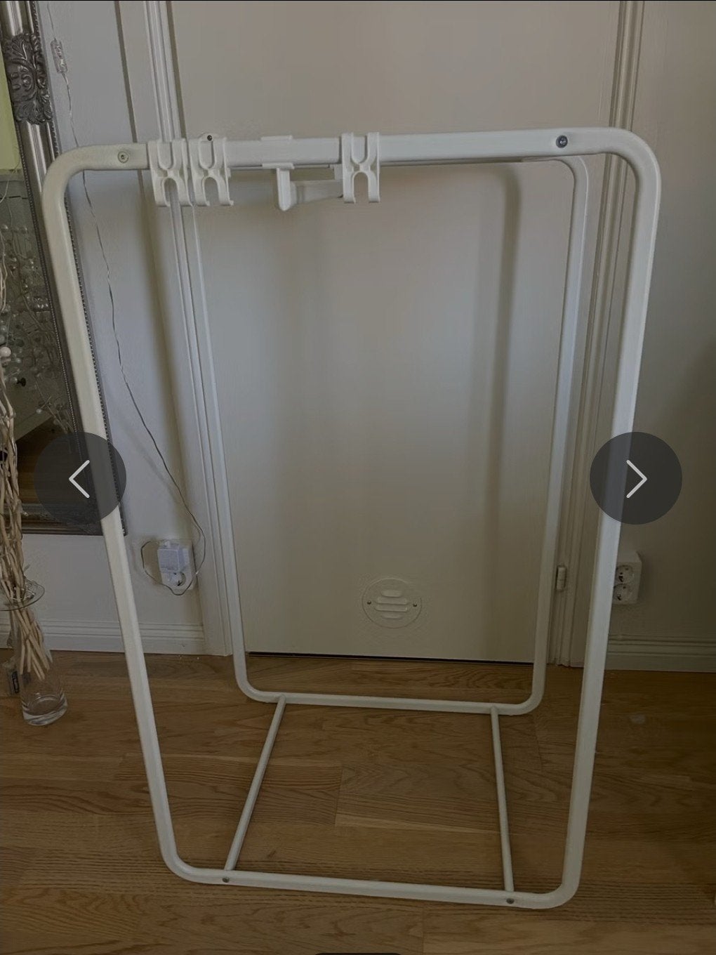 IKEA Kapstok - Wit, Modern Design 🍃, Ophalen of Verzenden, Zo goed als nieuw, Metaal, Staande kapstok