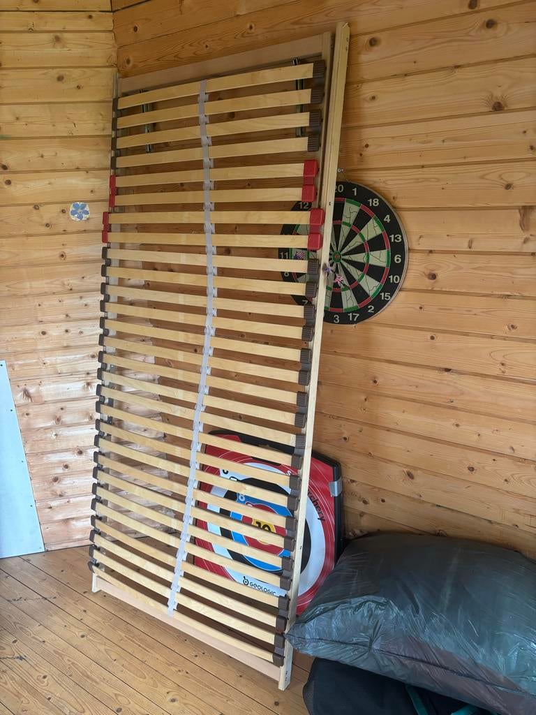 Lattenbodem en matras - 90x200 cm GRATIS, Ophalen, Gebruikt, 90 cm, Eenpersoons
