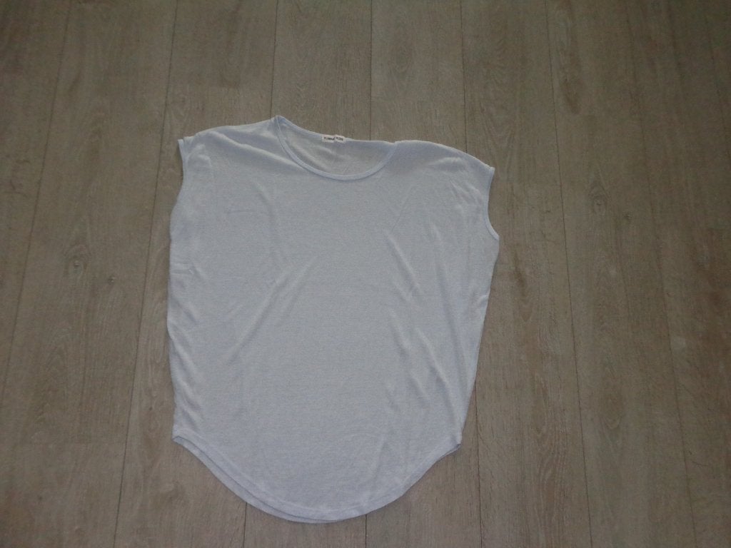 lichtblauwe damesshirt van Flamant Rose, maat L, Blauw, Maat 42/44 (L), Ophalen of Verzenden, Korte mouw