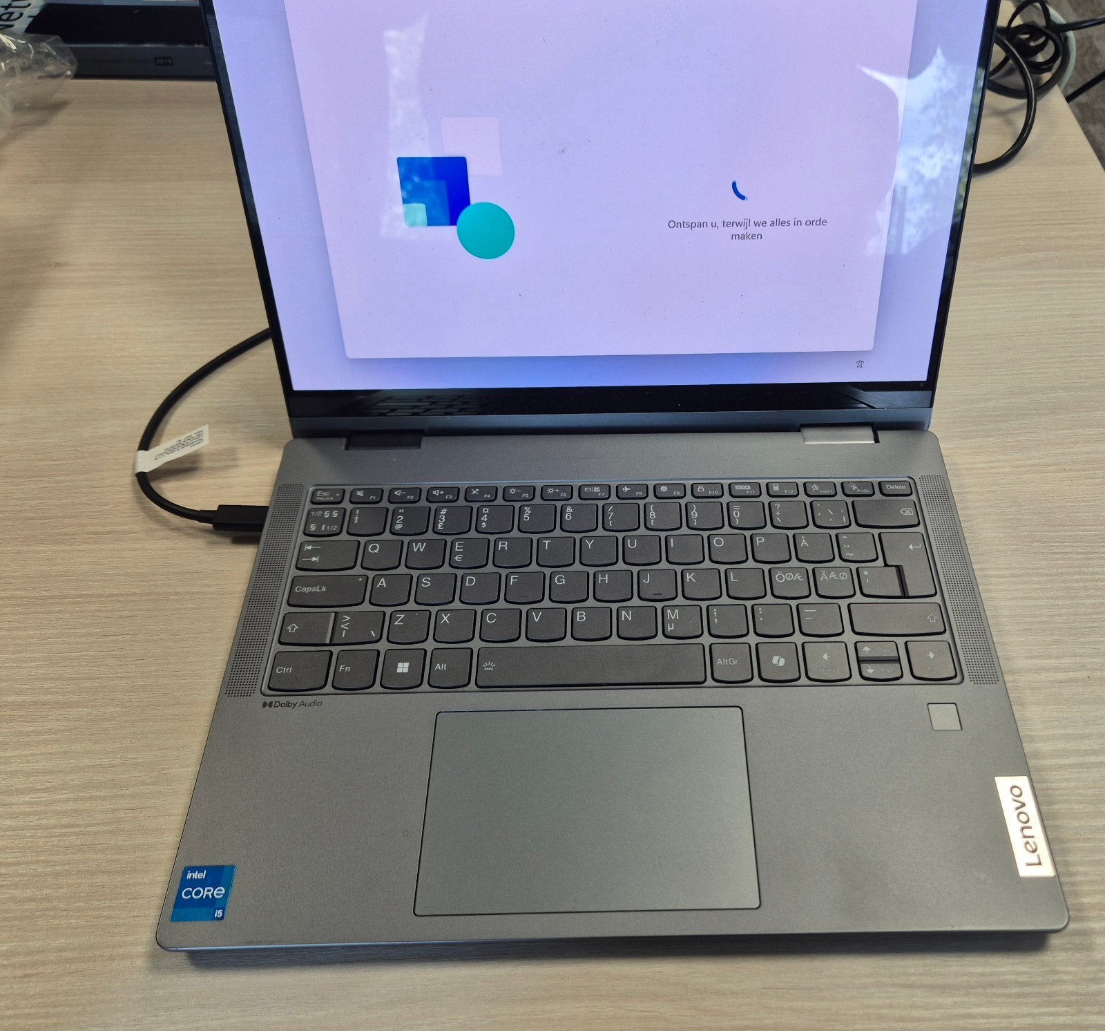 Lenovo IdeaPad 5 2-in-1 14IRH9 met IJslands toetsenbord, Qwerty, Ophalen of Verzenden, Zo goed als nieuw, Lenovo