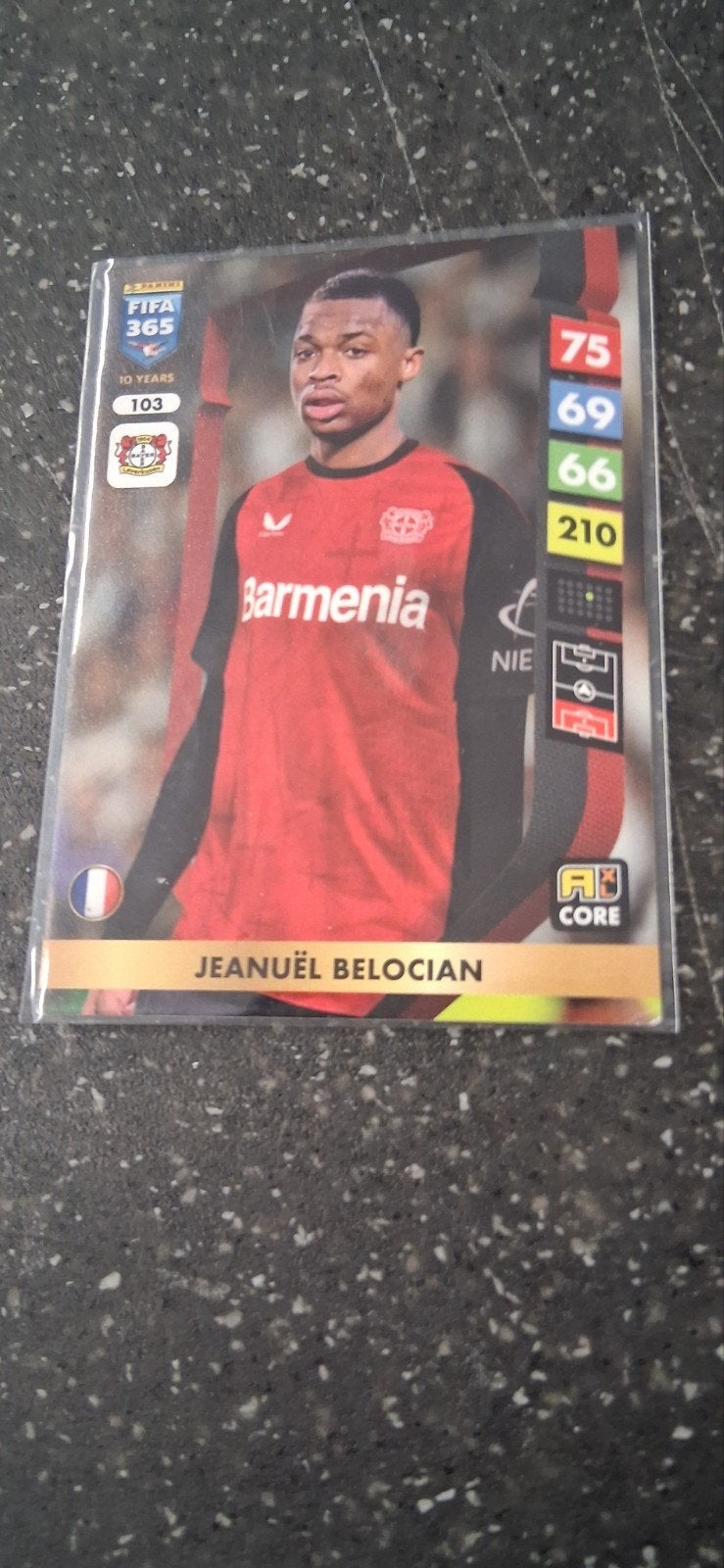 FIFA 365 Panini Adrenalyn XL Jeanuël Belocian kaart