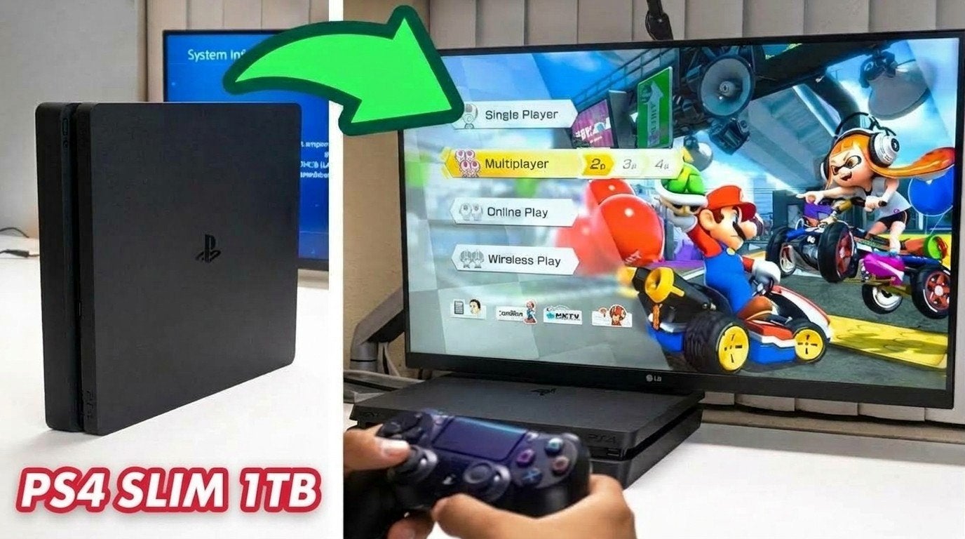 Foto 2 van PS4 Slim 1TB met lage firmware - Speel gratis games!