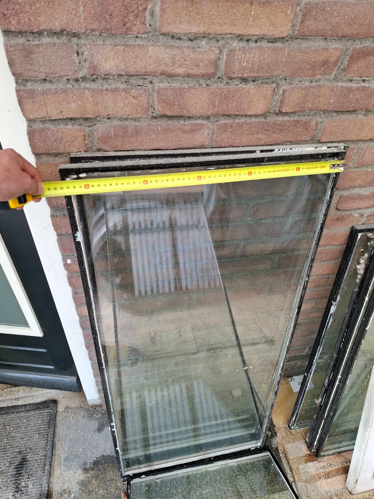 Dubbel glas en uitzetraam met dubbel glas, Gevelraam of Ruit, Gebruikt, 80 tot 120 cm, Dubbelglas