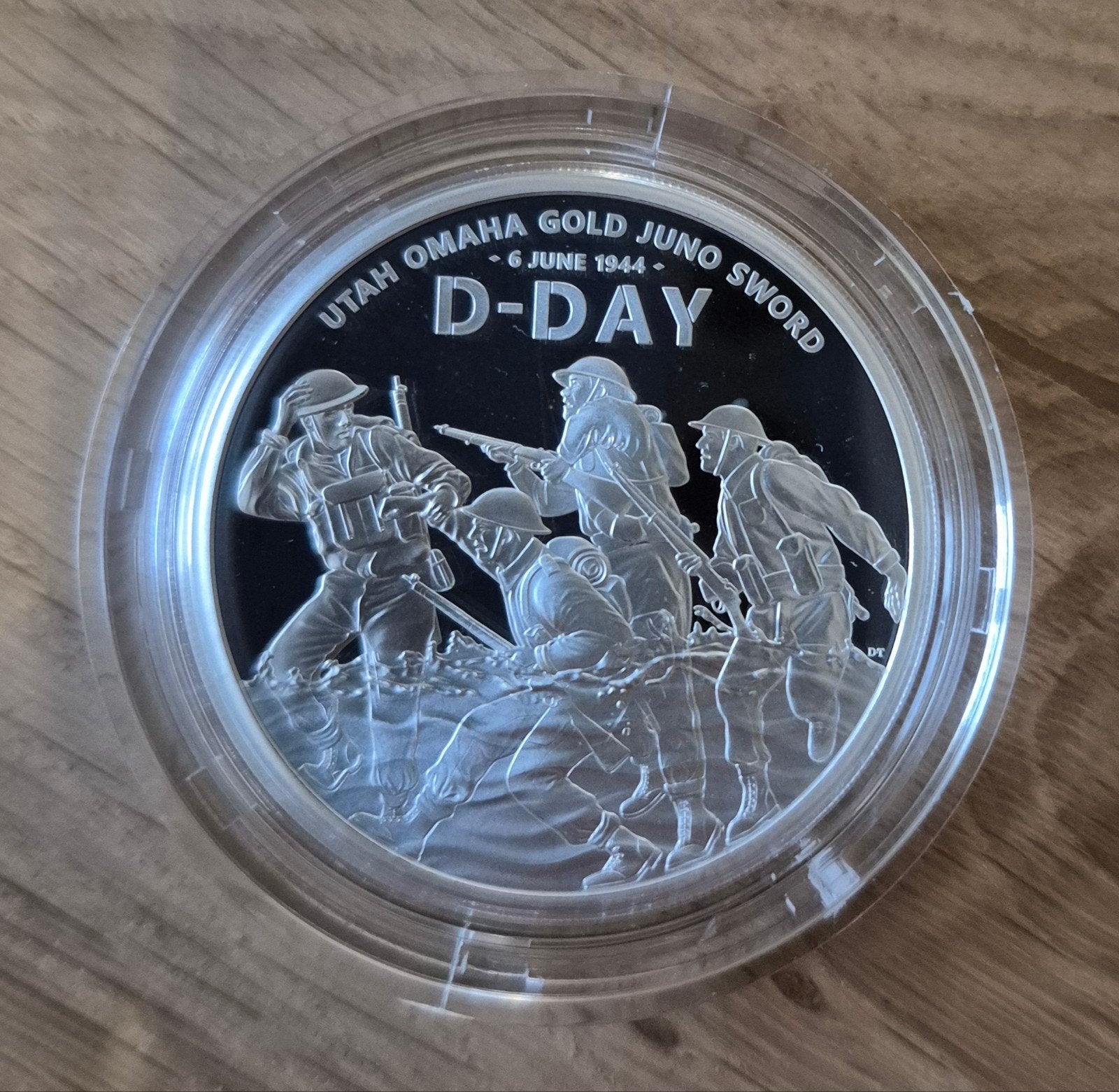1 oz zilveren munt Royal Mint D-Day 2024, Ophalen of Verzenden, Zilver