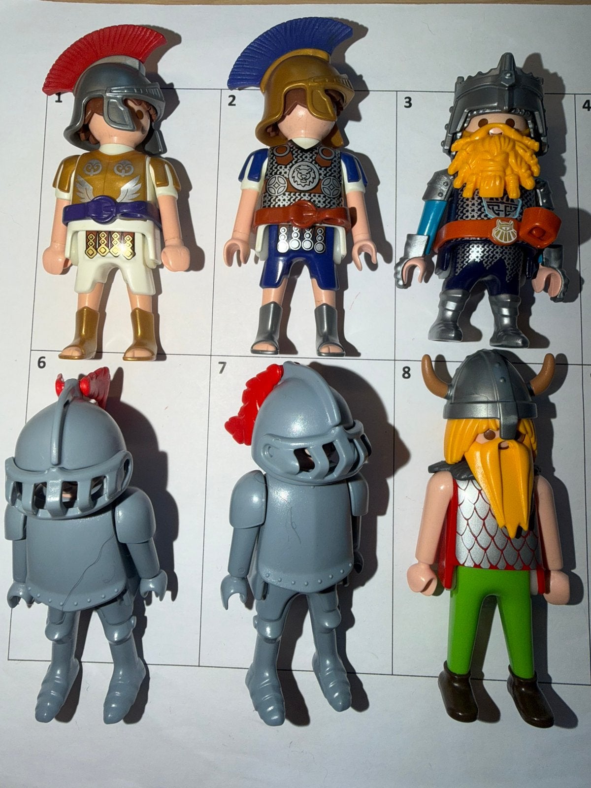 Jun 031: playmobil: poppetjes: viking ridder romein, Ophalen of Verzenden, Gebruikt