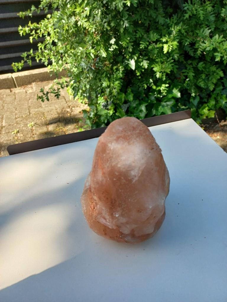 Himalaya Zoutsteen - 15 cm hoog, Gebruikt, Overige stijlen, Ophalen of Verzenden, Natuurlijk materiaal