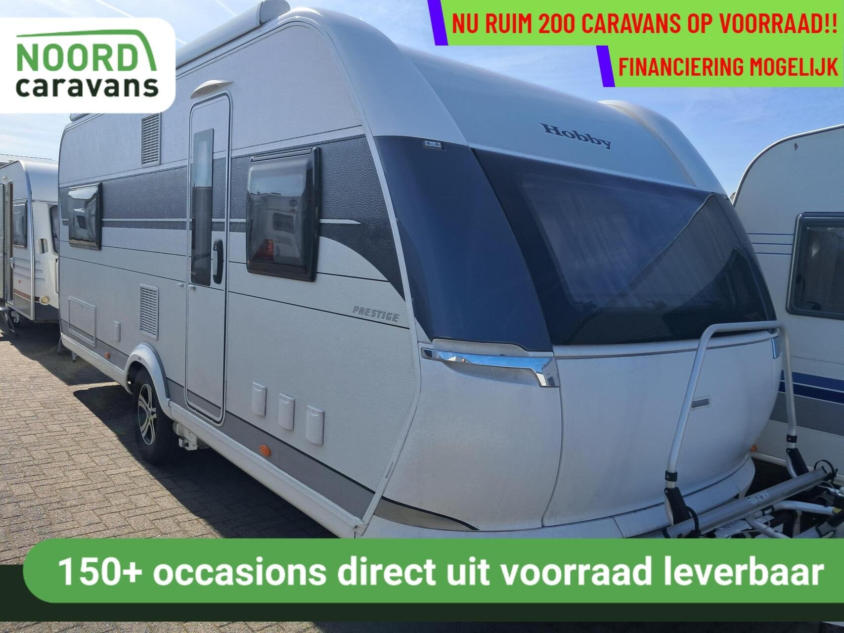 Hobby PRESTIGE 560 FC DAK AIRCO + MOVER + BADKAMER + LUIFEL, Rondzit, Hobby, 7 tot 8 meter, Bedrijf